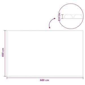 Solární kryt bazénu extra silný 600 x 400 cm 400 μm Čtvercový - obrázek 8