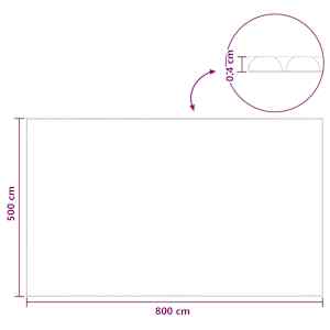 Solární kryt bazénu extra silný 800 x 500 cm 400 μm Čtvercový - obrázek 8