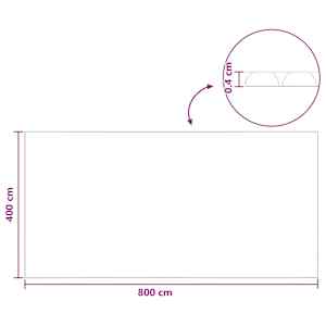 Solární kryt na bazén 800 x 400 cm 110 μm Čtvercový PE - obrázek 8