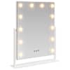vidaXL LED Vannitoa Peegel Valge 44 x 10 x 53 cm Klaas ja teras