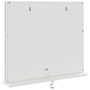 LED zrcadlo na toaletní stůl Bílý 50 x 10 x 44 cm Sklo a ocel - obrázek 7