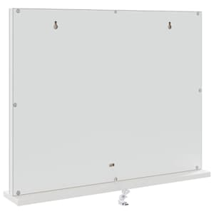 LED zrcadlo na toaletní stůl Bílý 58 x 10 x 47 cm Sklo a ocel - obrázek 7