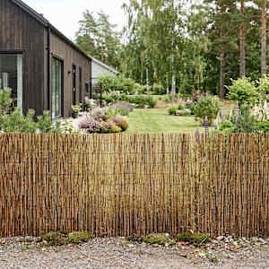 Vrtna ograja Karbonizirano 300 x 90 cm Trsje