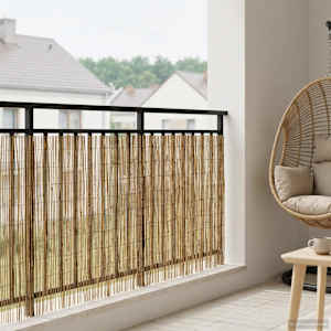 Vrtna ograja Karbonizirano 600 x 90 cm Trsje