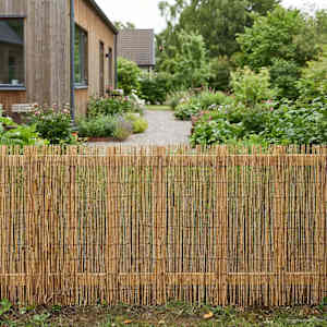 Zahradní plot Karbonizovaný 600 x 90 cm Rákos - obrázek 3