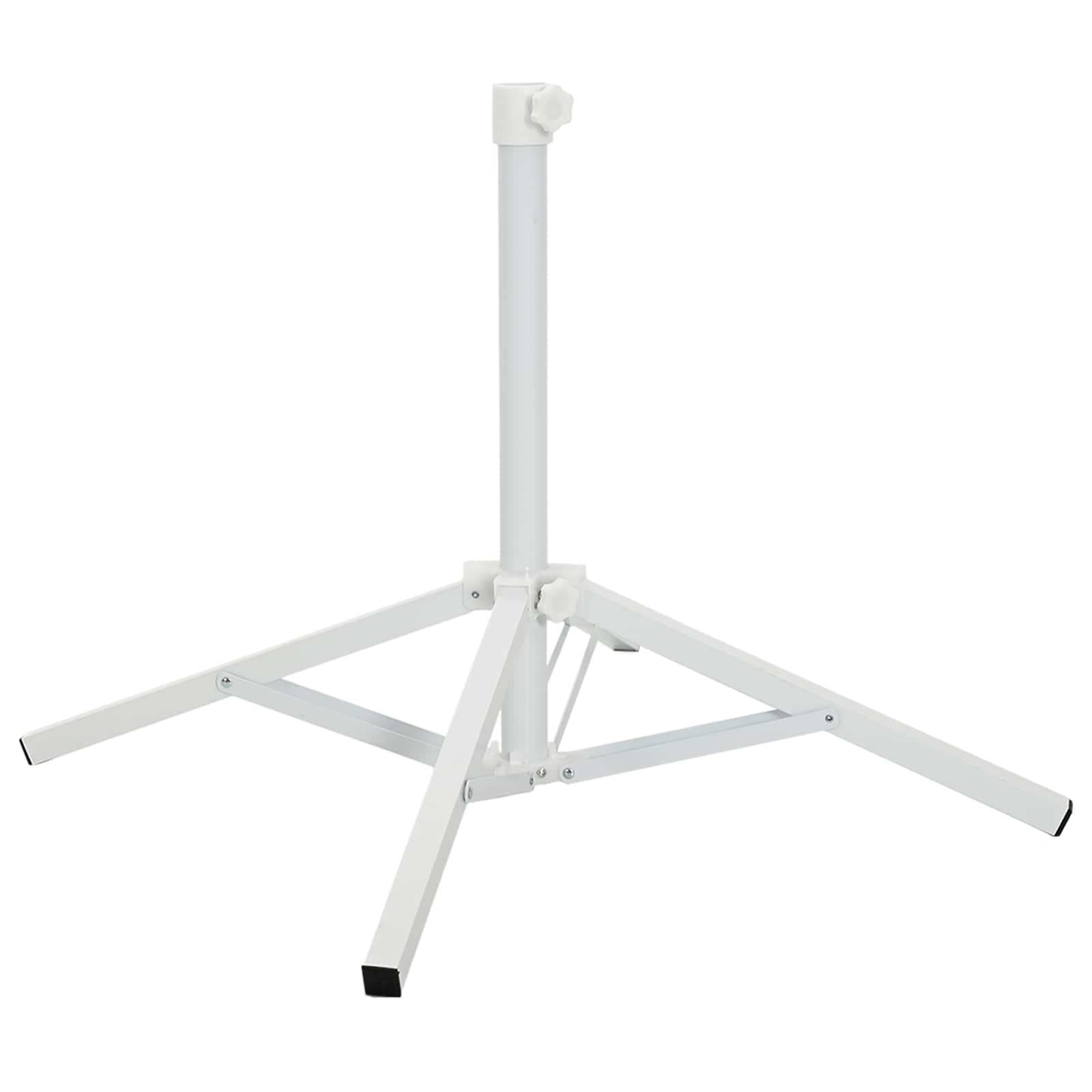 Parasolvoet Wit Staal voor paal van 25-32 mm image 1