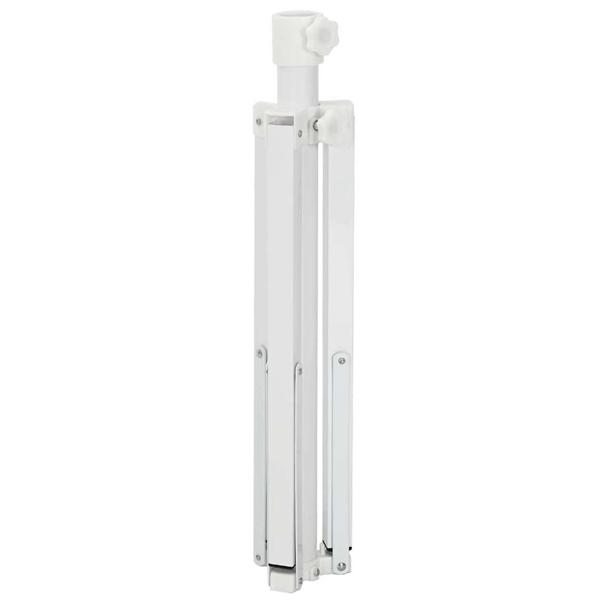 Parasol Stativ Hvid Stål for 25-32 mm Pole - Billede 6