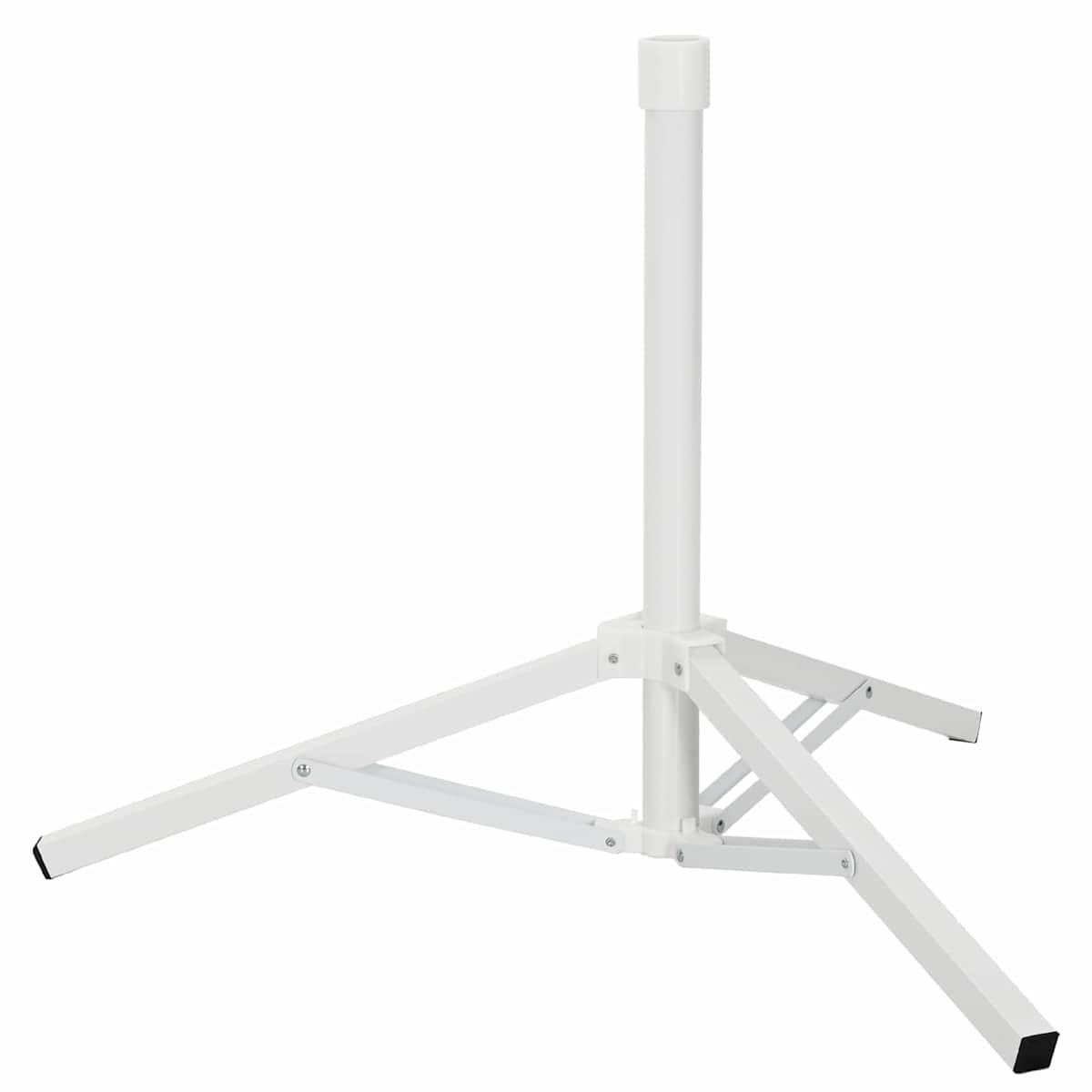 Parasol Stativ Hvid Stål for 25-32 mm Pole - Billede 8
