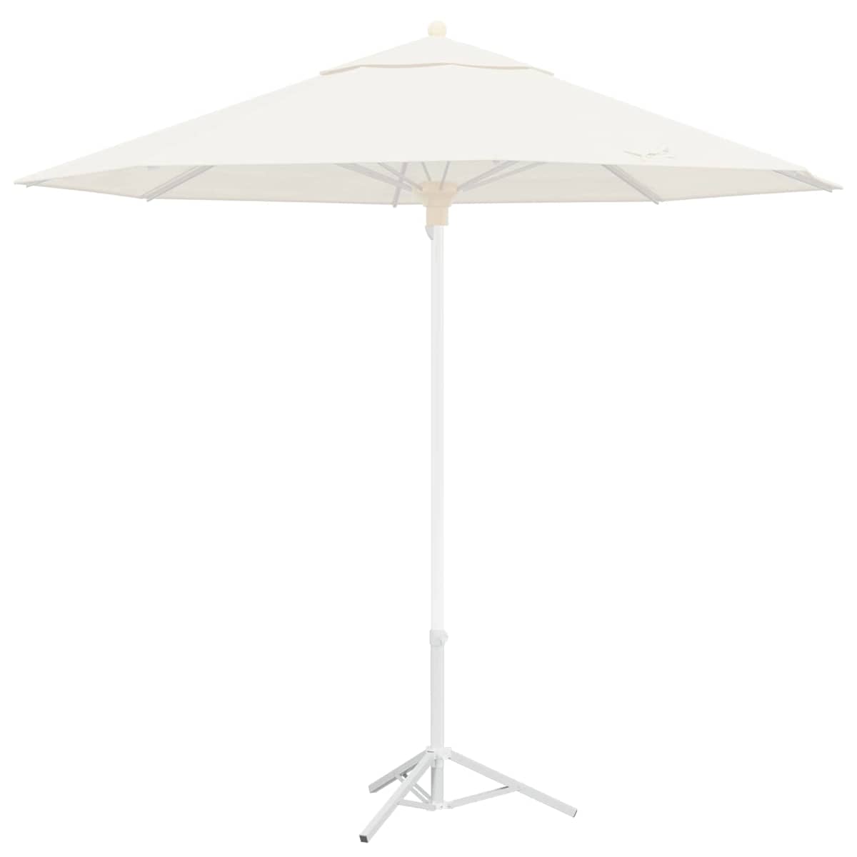 Parasol Stativ Hvid Stål for 25-32 mm Pole - Billede 3