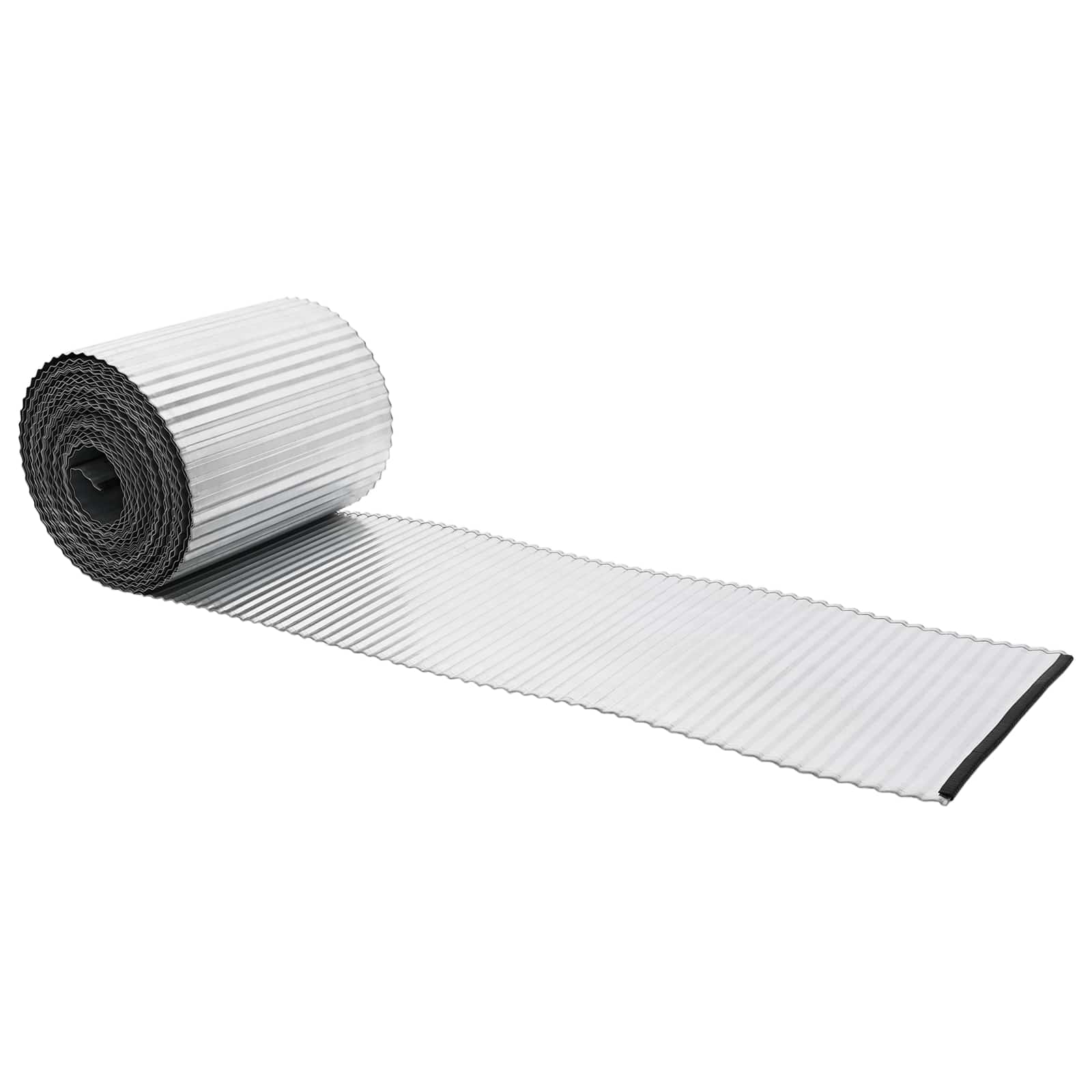 vidaXL Obrubník trávnika 20 m x 20 cm Pozinkovaná oceľ Strieborná