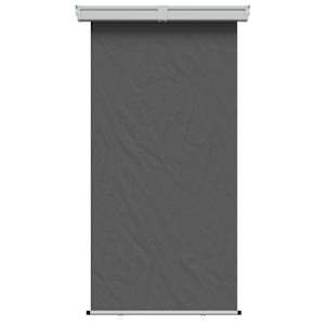 Balkonski stranski nadstrešek 100% poliester, železo, jeklo