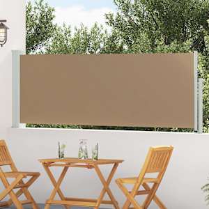 Zložljivo stransko senčilo Taupe 300 x 100 cm Poliester