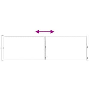 Výsuvná boční markýza 140 x 300 cm Polyester Obdélníkový - obrázek 6