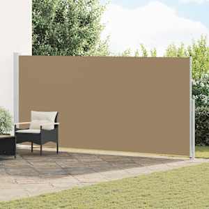 Zložljivo stransko senčilo Taupe 300 x 180 cm Poliester