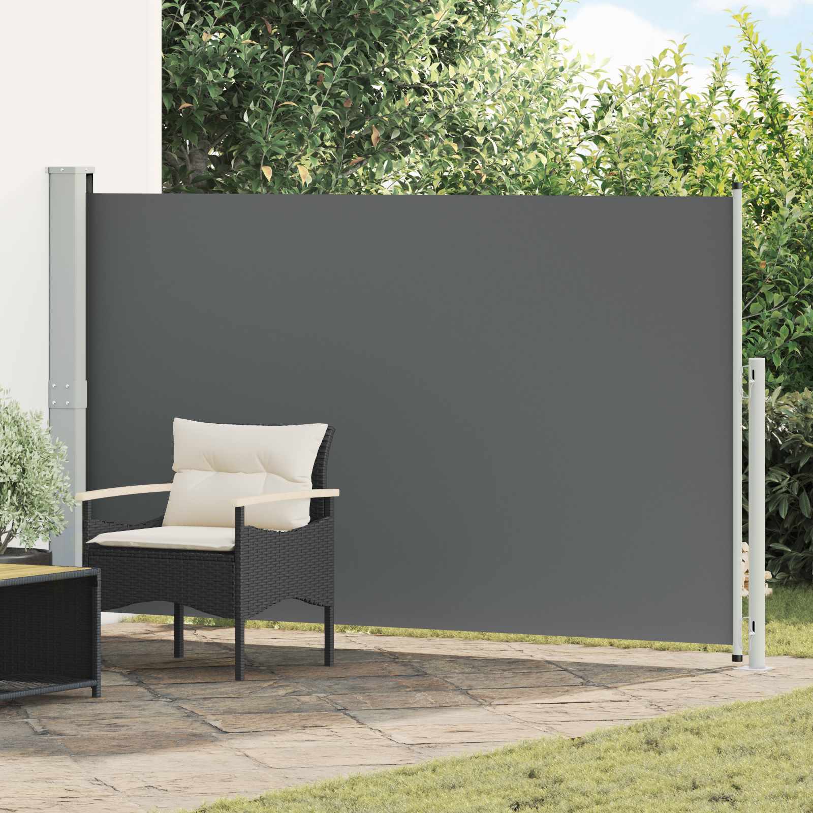 vidaXL Jaluzea laterală retractabilă Antracit 300 x 180 cm Poliester