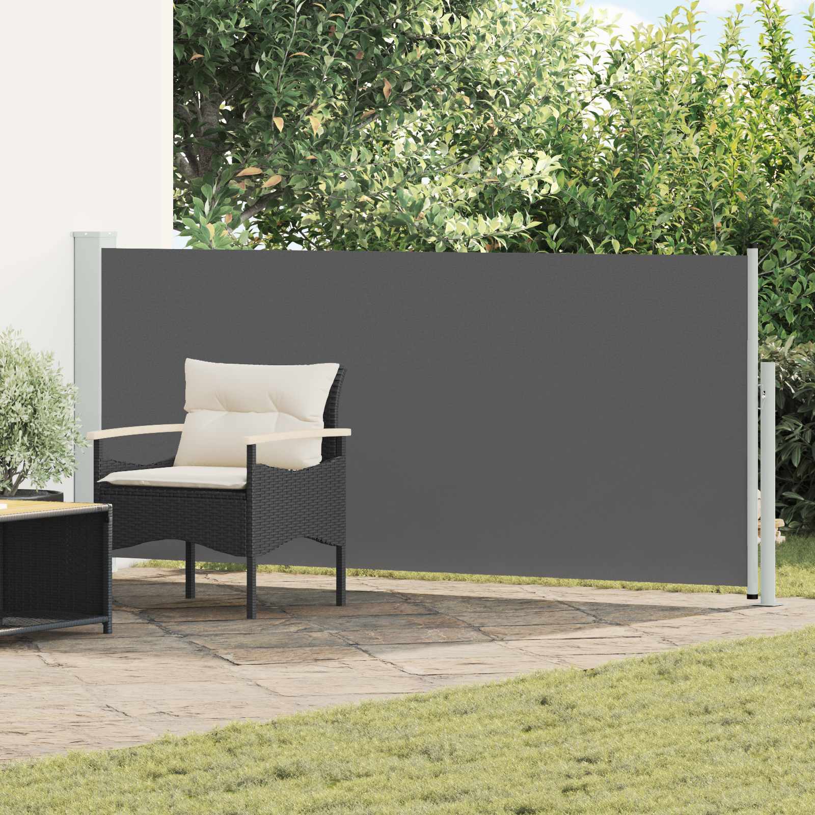 vidaXL Jaluzea laterală retractabilă 117 x 500 cm Poliester