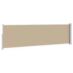 Výsuvná boční markýza 160 x 500 cm Polyester Obdélníkový Béžová - obrázek 4