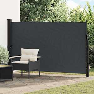 Výsuvná boční markýza Černá 300 x 170 cm Polyester - obrázek 1