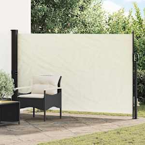 Výsuvná boční markýza Krémová 300 x 170 cm Polyester - obrázek 1