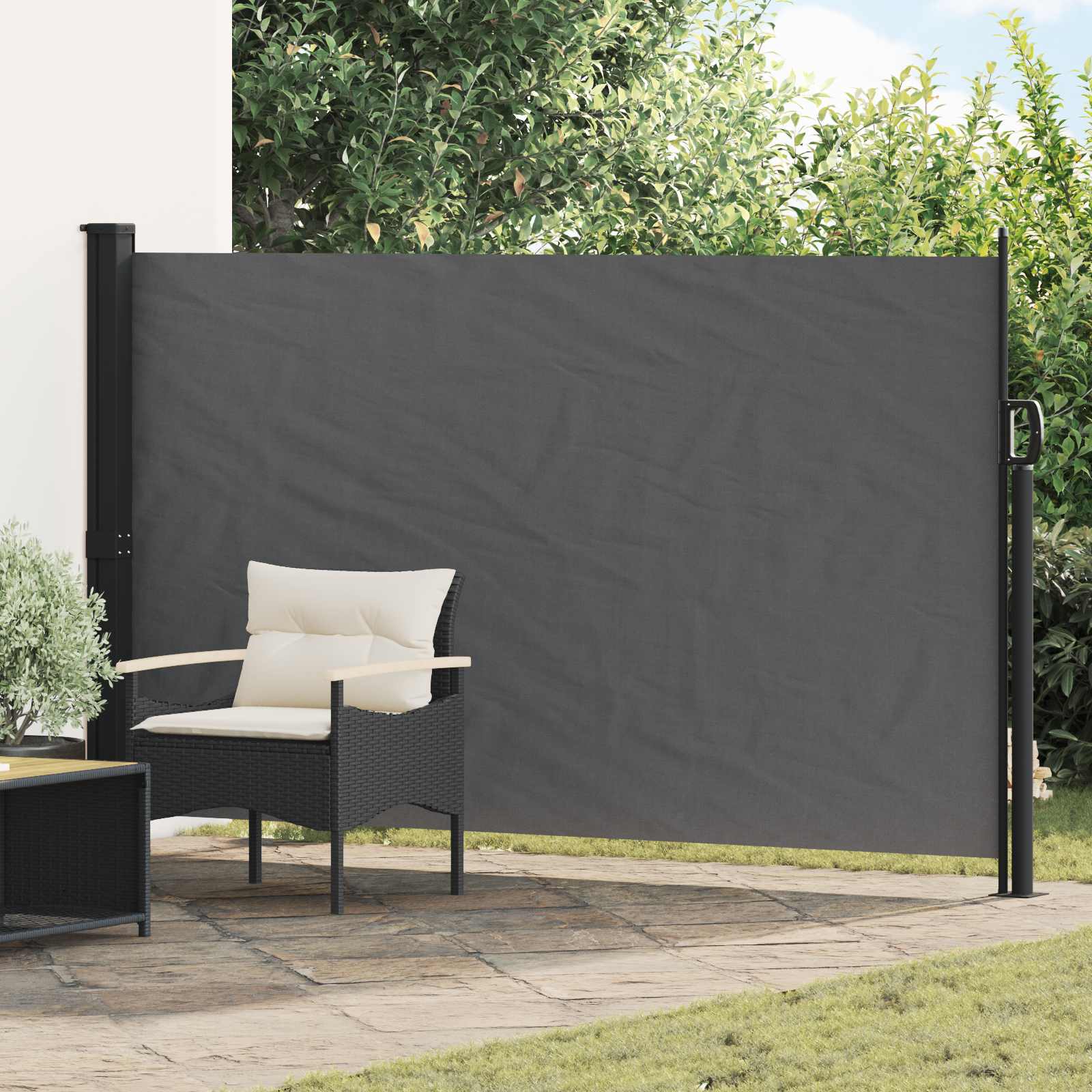 vidaXL Jaluzea laterală retractabilă Antracit 300 x 170 cm Poliester