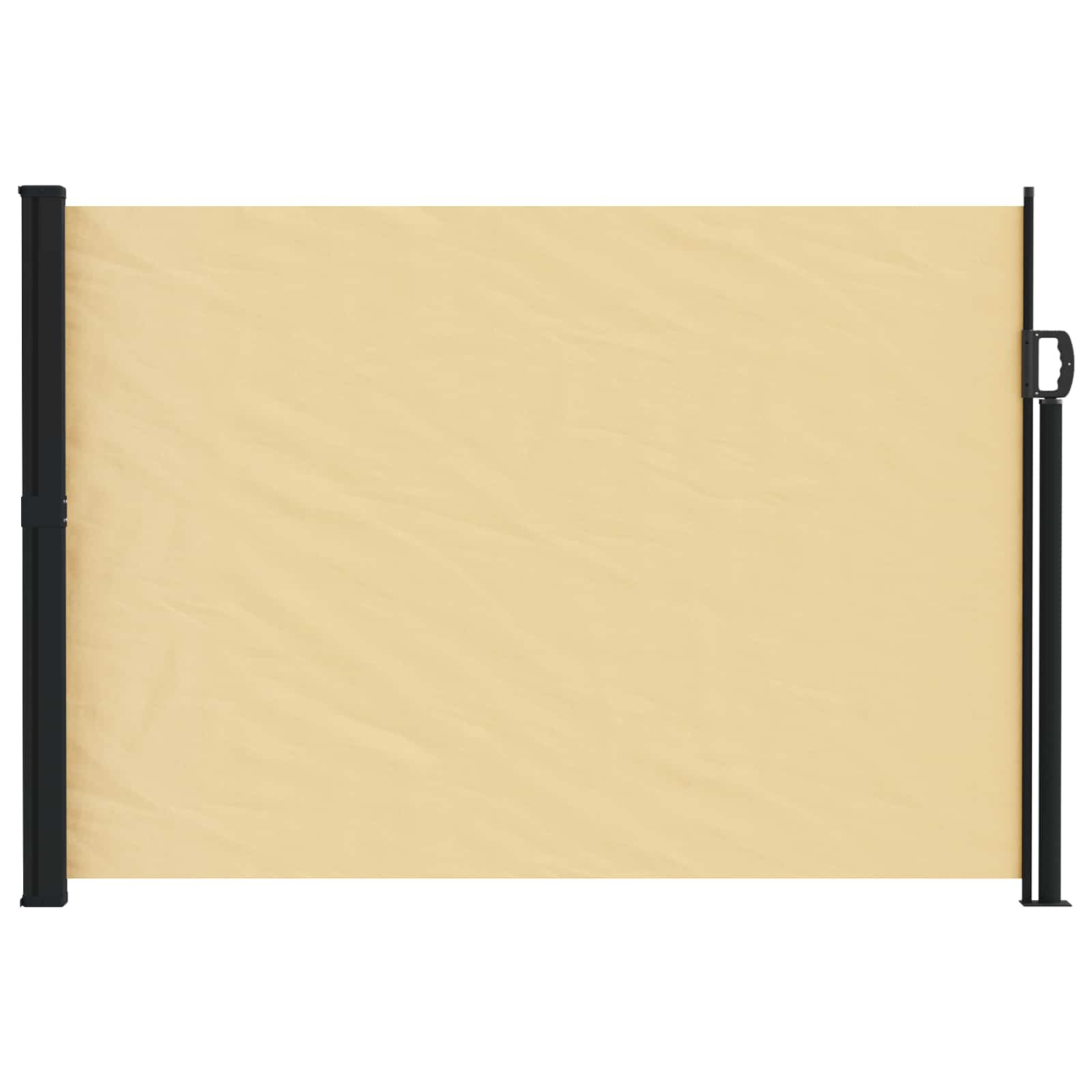 Uittrekbaar Zijscherm Zand 500 x 120 cm Polyester image 2