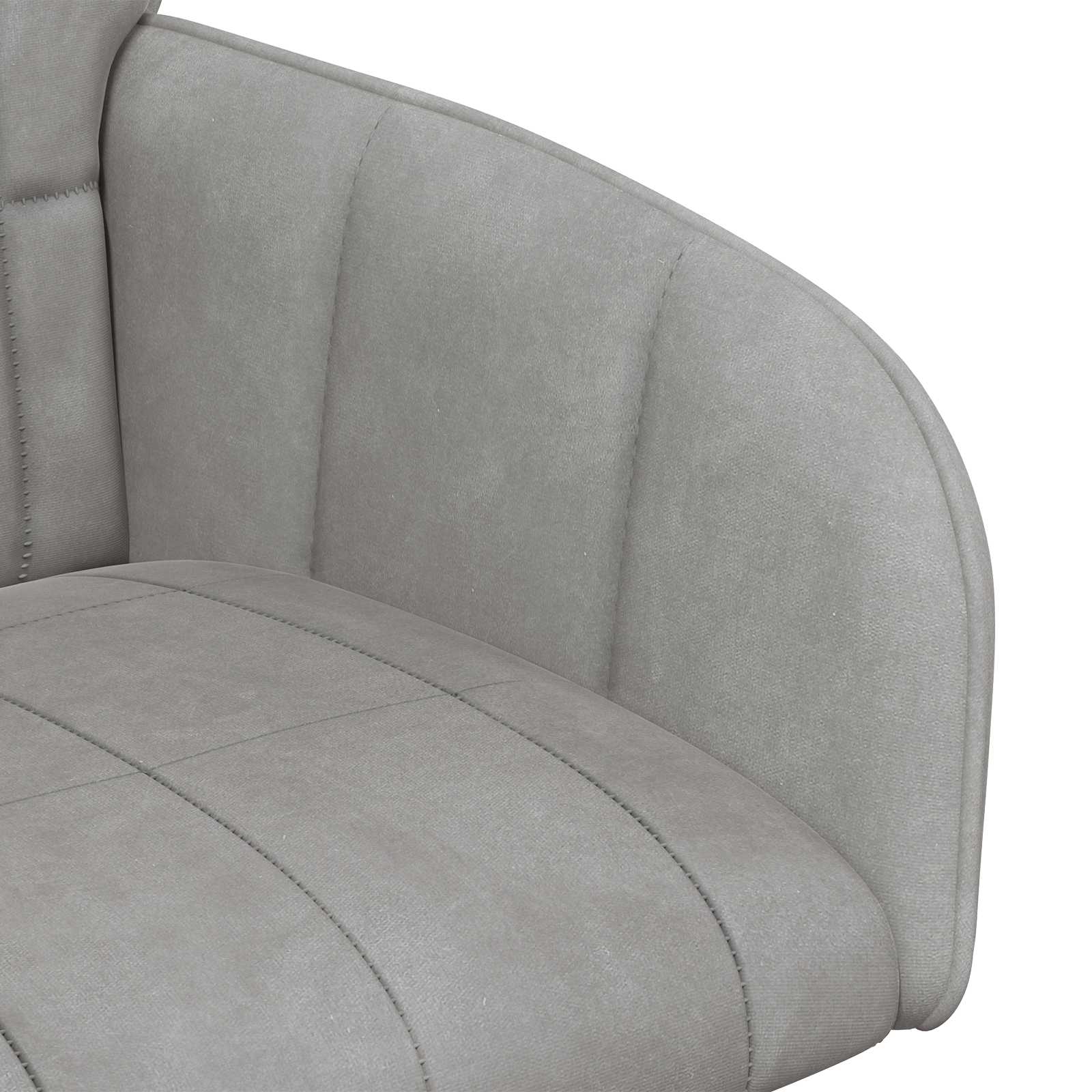 Jedilni stoli 4 pcs Žamet Svetlo siva 56,5 x 50 x 86 cm - slika 6