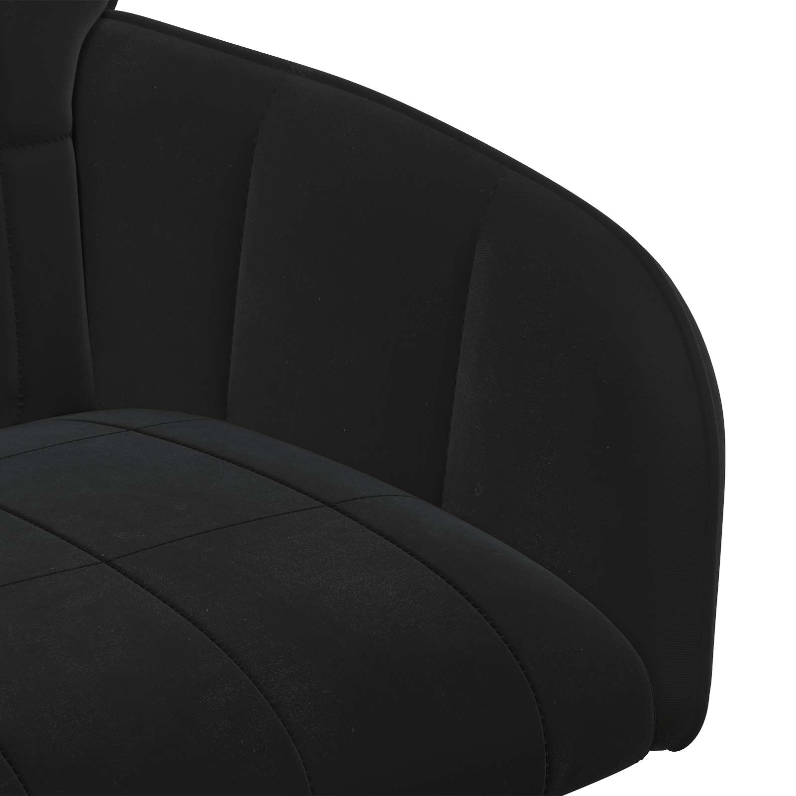 Jedilni stoli 4 pcs Žamet Črna 56,5 x 50 x 86 cm - slika 6