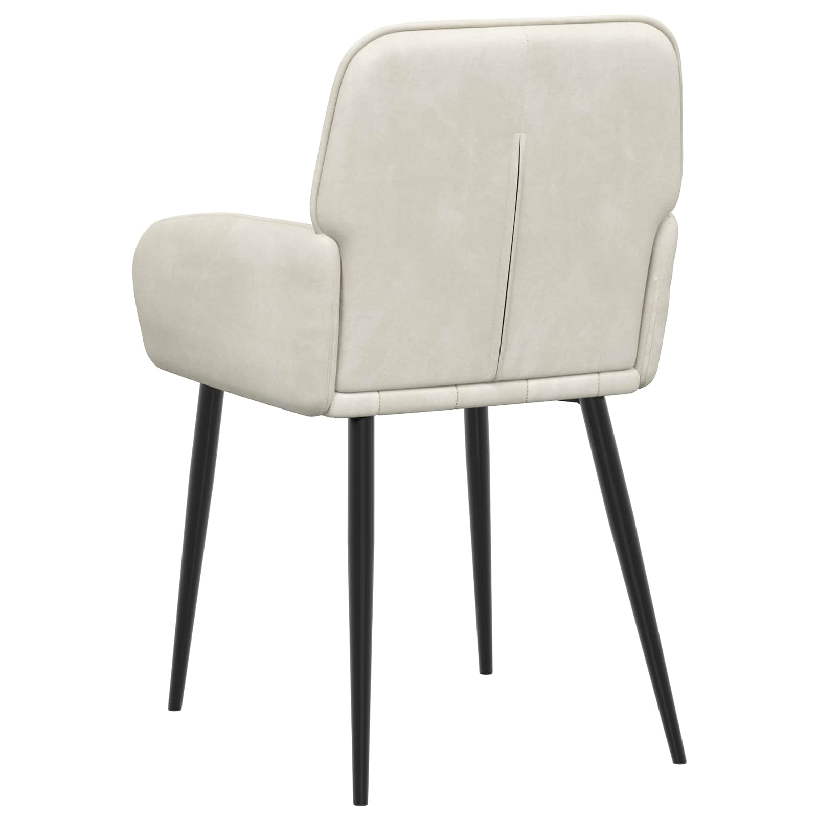 Jedilni stoli 4 pcs Žamet Krem 56,5 x 50 x 86 cm - slika 5