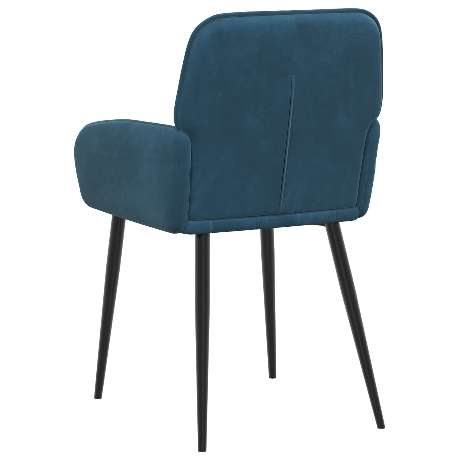 Jedilni stoli 4 pcs Žamet Modra 56,5 x 50 x 86 cm - slika 5