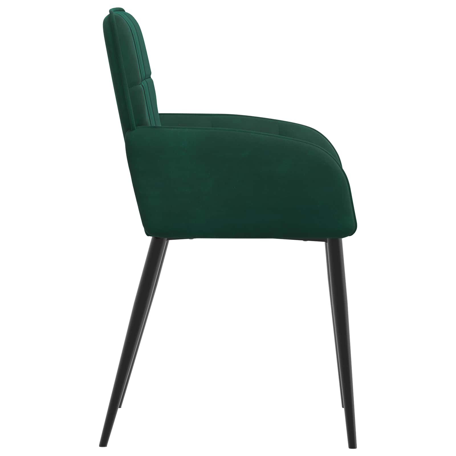 Jedilni stoli 6 pcs Žamet Temno zelena 56,5 x 50 x 86 cm - slika 4