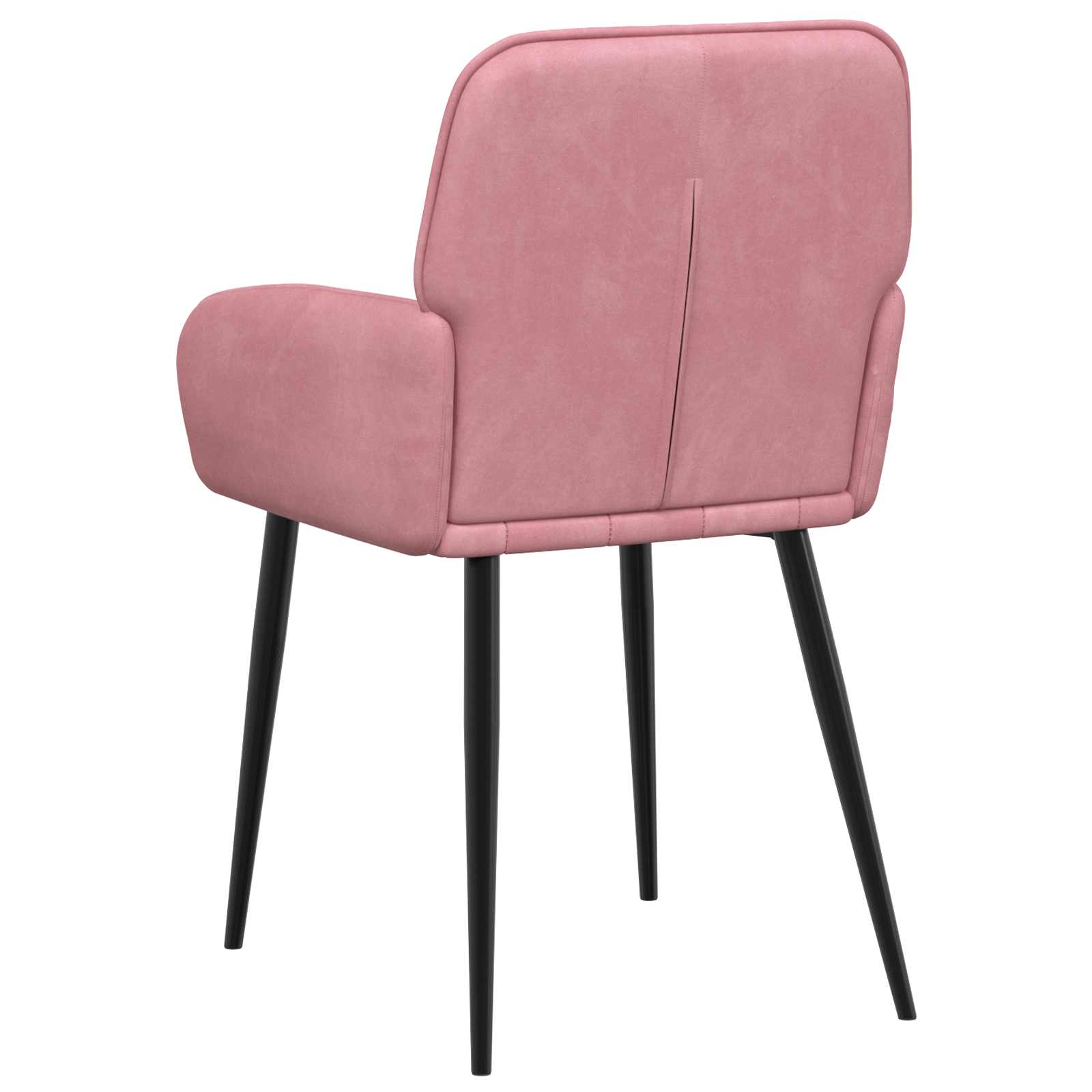 vidaXL Jedilni stoli 6 pcs Žamet Roza 57 x 50 x 85 cm - slika 5