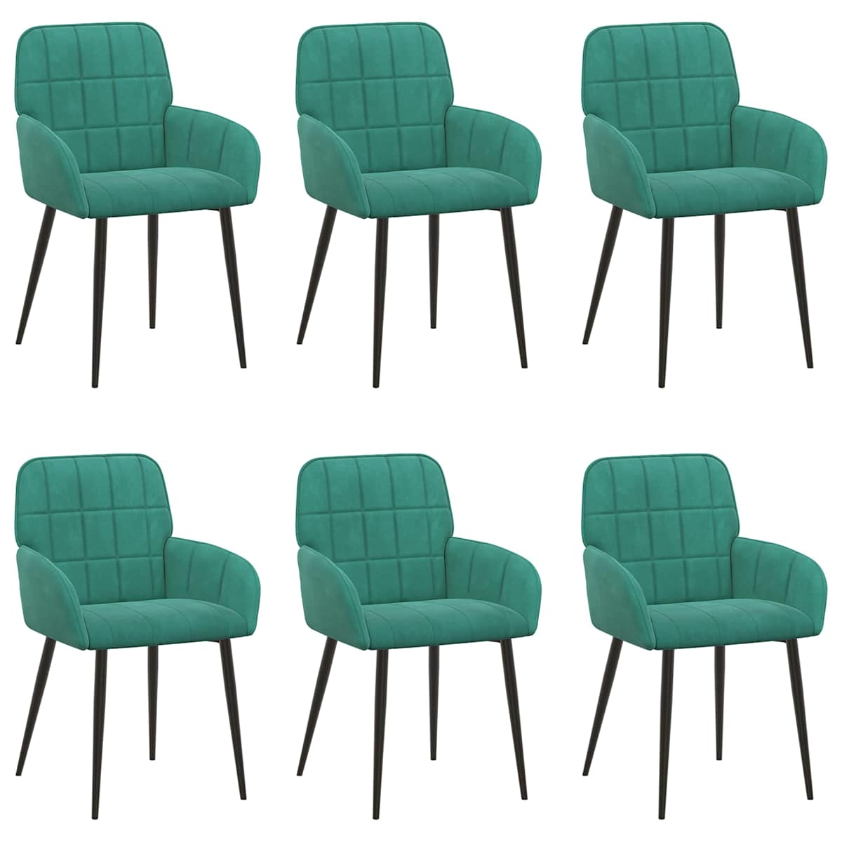 Spisestole Fløjl 56.5 x 50 x 85 cm - Billede 2