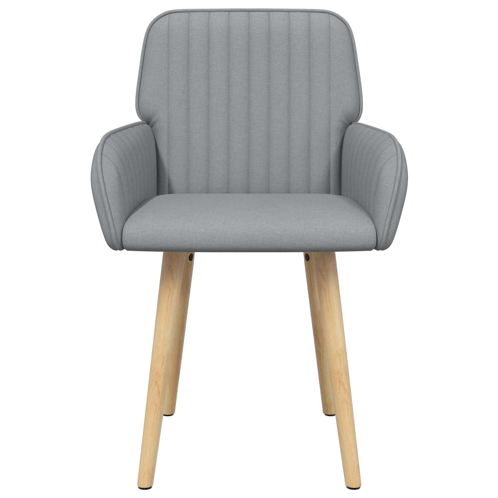 Jedilni stoli 4 pcs Blago Svetlo siva 56,5 x 50 x 87,5 cm - slika 3