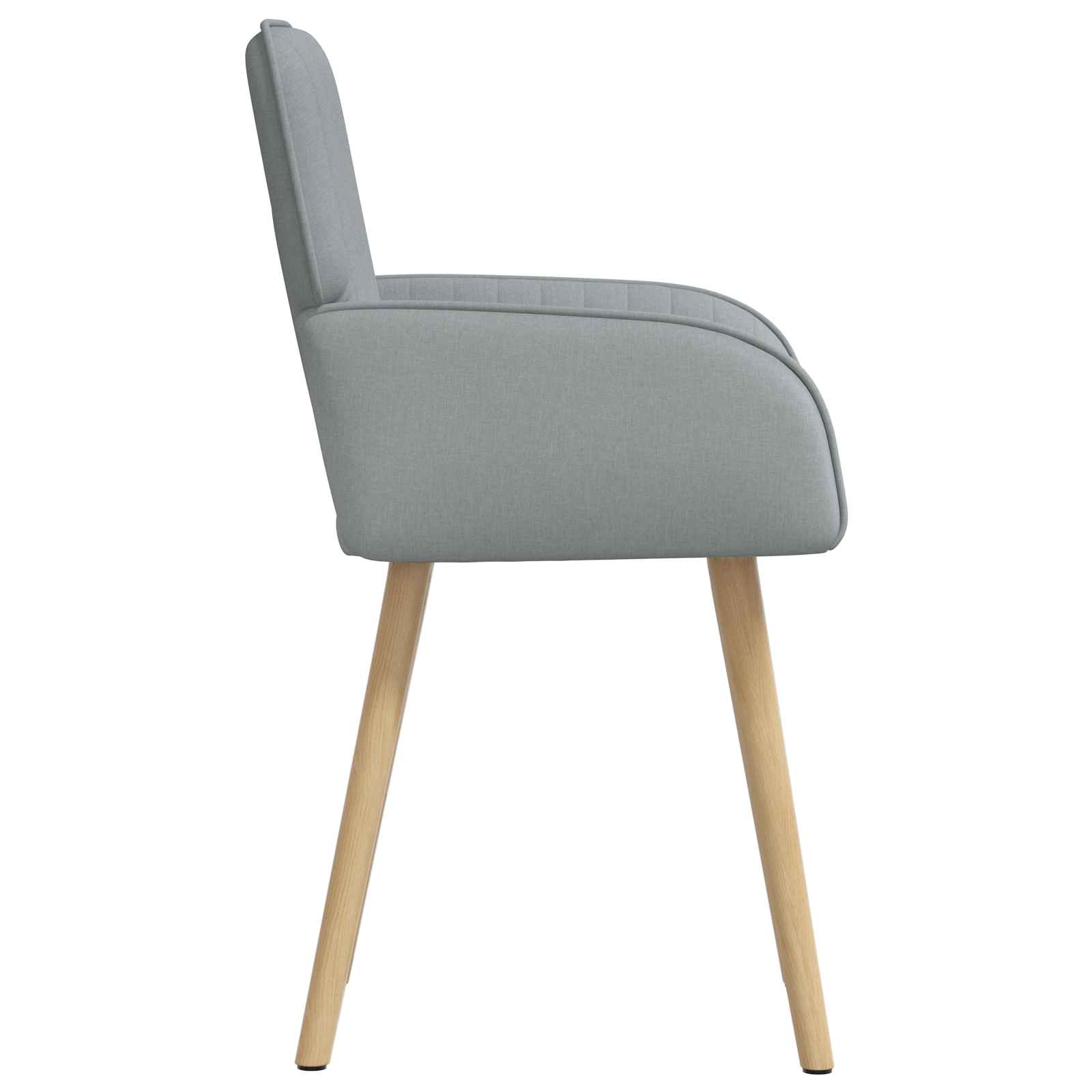 Jedilni stoli 4 pcs Blago Svetlo siva 56,5 x 50 x 87,5 cm - slika 4