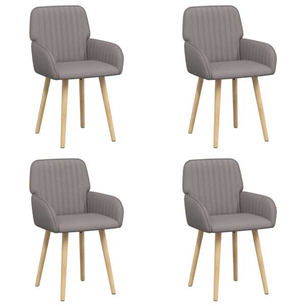 vidaXL S&ouml;&ouml;gitoa Toolid 4 tk kangas Pruunikashall 56,5 x 50 x 87,5 cm