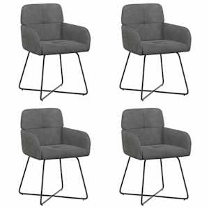 vidaXL S&ouml;&ouml;gitoa Toolid 4 tk Samet Tumehall 59 x 56,5 x 86 cm