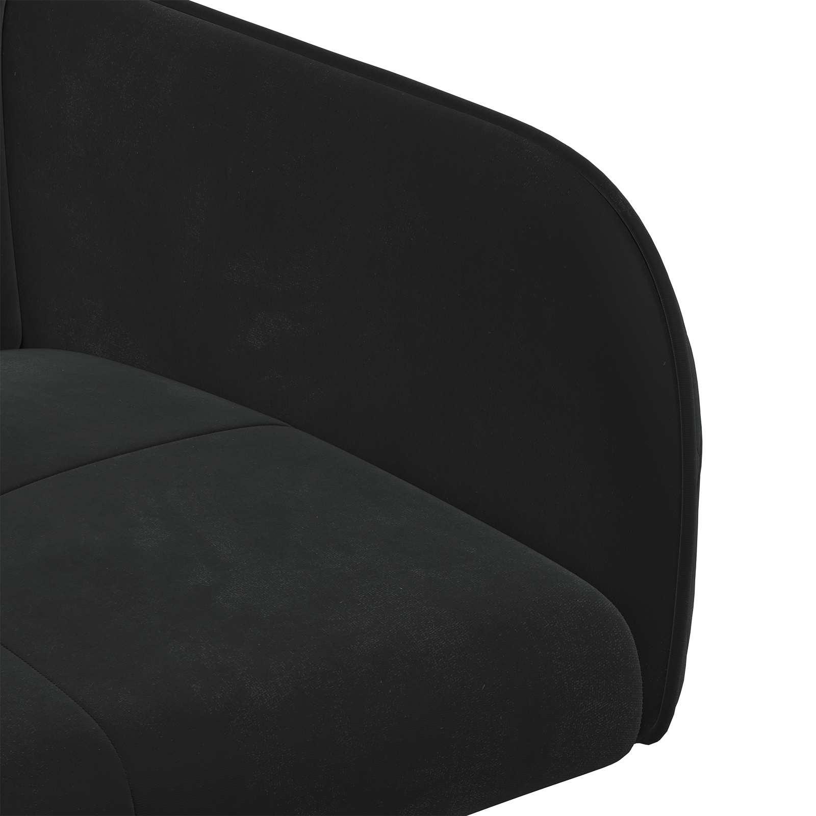 Jedilni stoli 4 pcs Žamet Črna 59 x 56,5 x 86 cm - slika 6