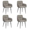 vidaXL S&ouml;&ouml;gitoa Toolid 4 tk Kunstsuede nahk Helehall 59 x 56,5 x 85 cm