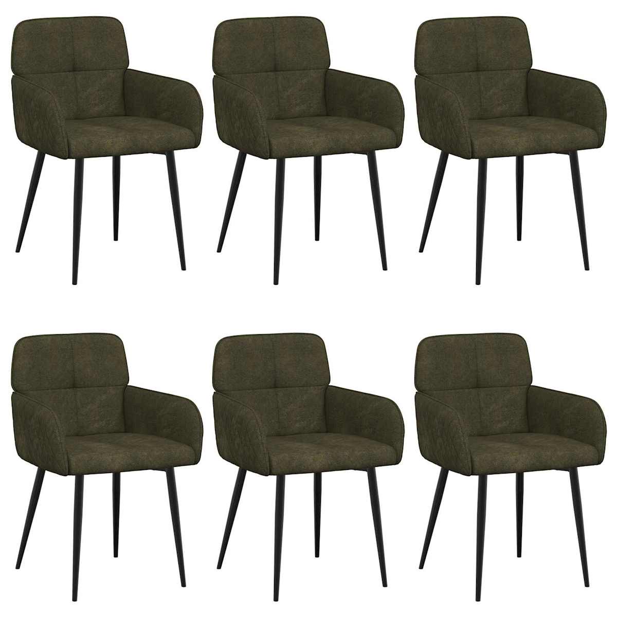 Spisestole Faux Suede Læder 59 x 56,5 x 85 cm - Billede 2