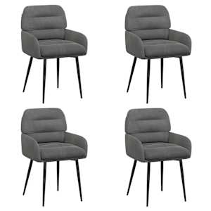 vidaXL S&ouml;&ouml;gitoa Toolid 4 tk Samet Tumehall 59 x 59,5 x 90 cm