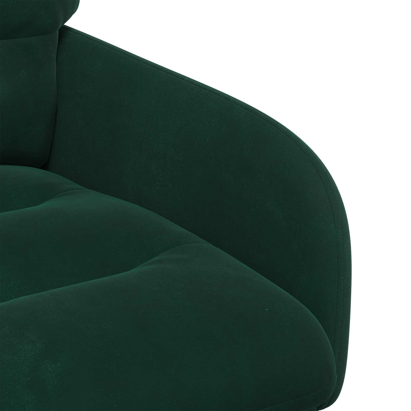 vidaXL Jedilni stoli 4 pcs Žamet Temno zelena 59 x 59,5 x 90 cm - slika 6
