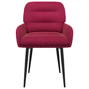 Jídelní židle 4 pcs Samet Víno Červené 59 x 59,5 x 90 cm - obrázek 3
