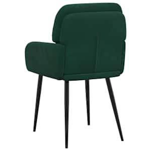 Jídelní židle 6 pcs Samet Tmavě zelená 59 x 59,5 x 90 cm - obrázek 5
