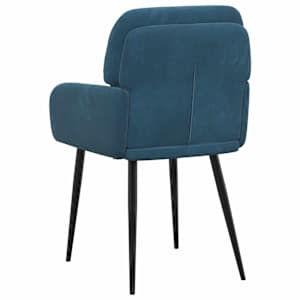Jídelní židle 6 pcs Samet Modrá 59 x 59,5 x 90 cm - obrázek 5