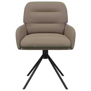 Otočné jídelní židle 6 pcs Umělá kůže Cappuccino - obrázek 3