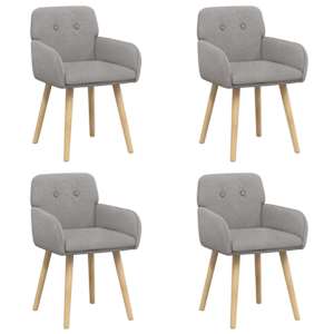 vidaXL S&ouml;&ouml;gitoa Toolid 4 tk Boucl&eacute; Helehall 59 x 57 x 85 cm