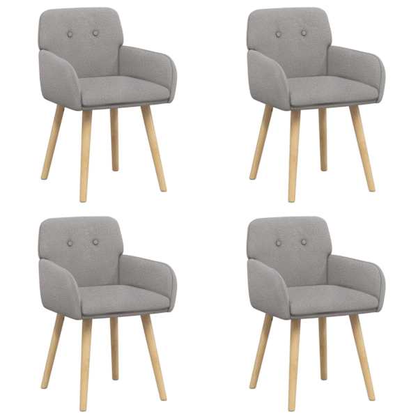 vidaXL S&ouml;&ouml;gitoa Toolid 4 tk Boucl&eacute; Helehall 59 x 57 x 85 cm