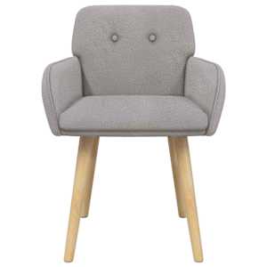 Jídelní židle 4 pcs Bouclé Světle šedá 59 x 57 x 85 cm - obrázek 3