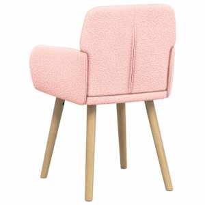 Jídelní židle 4 pcs Bouclé Růžová 59 x 57 x 85 cm - obrázek 5