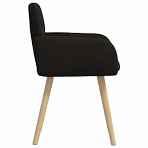 Jídelní židle 4 pcs Bouclé Černá 59 x 57 x 85 cm - obrázek 4